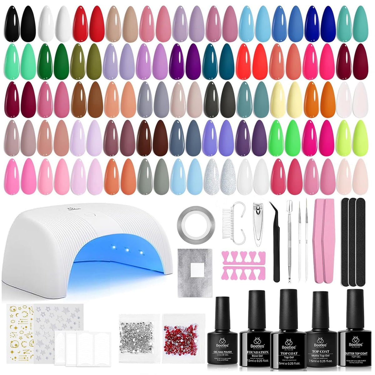PerfectBeetles Nail Nook 100 Colors Valentine Nails